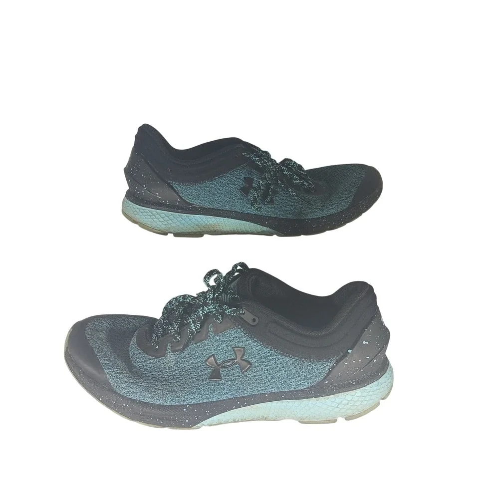 Under Armour Charged Escape 3 Size 12 Teal Black Running Shoes 3021966-004